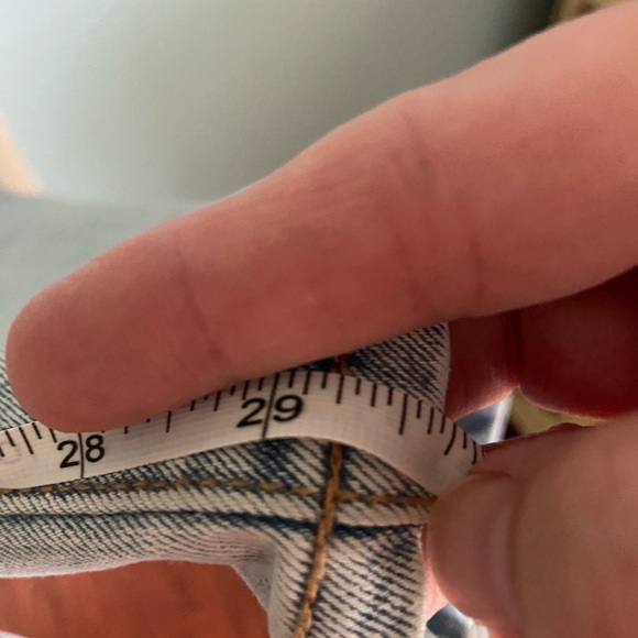 FRYE Women's Cuffed Crop High-Rise Sz 16 / 34 Stevie Wash Blue Jean - Picture 8 of 8